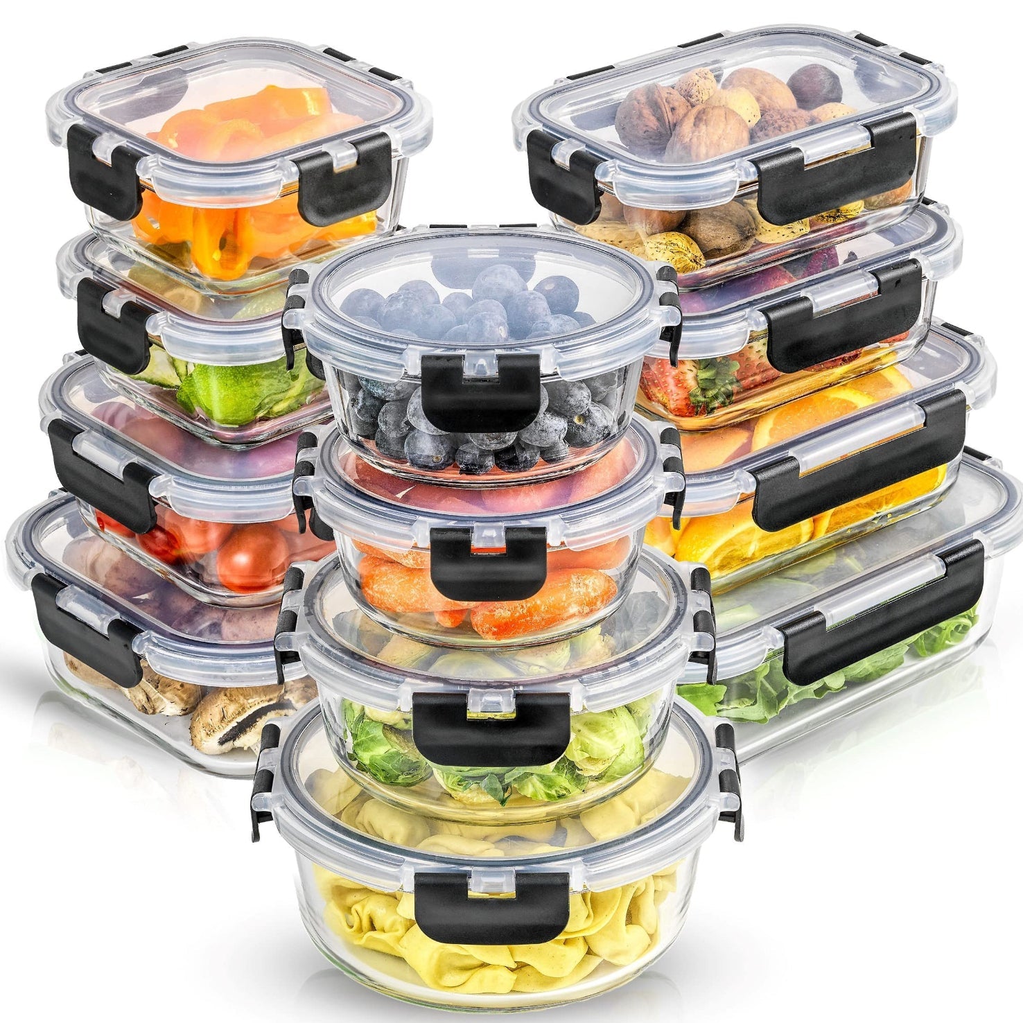 Stackable Airtight Glass Container Set