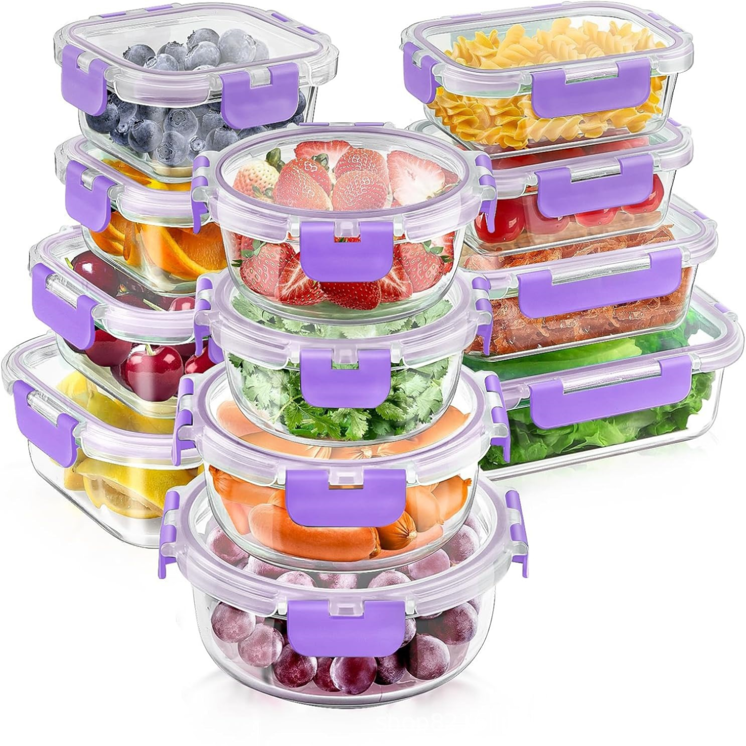 Stackable Airtight Glass Container Set
