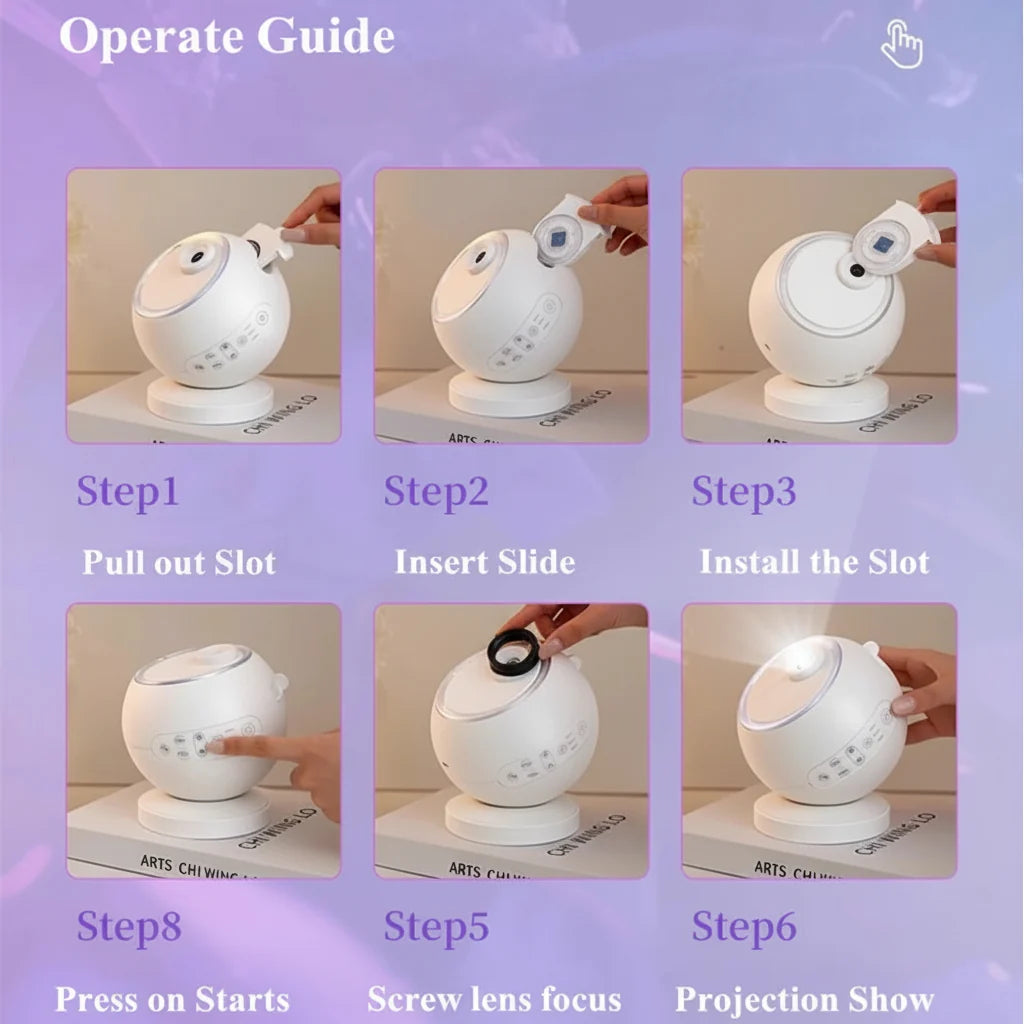 Bluetooth Rotating Galaxy Star Projector