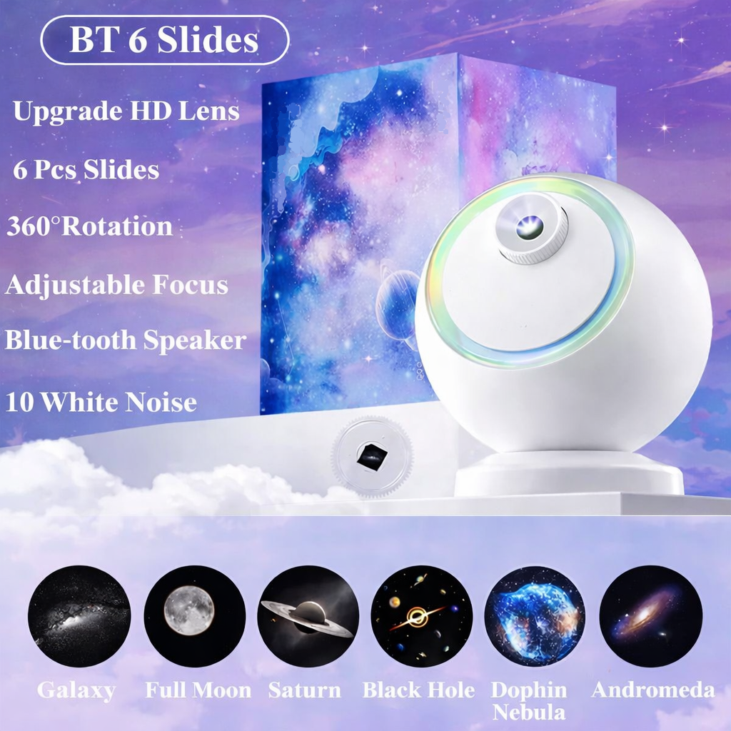 Bluetooth Rotating Galaxy Star Projector