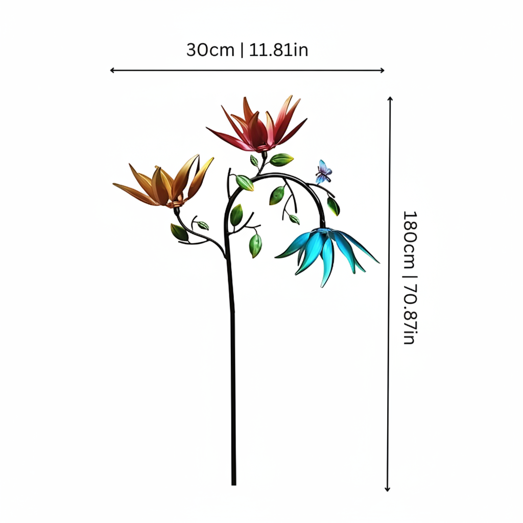 Butterfly Garden Wind Spinner Chime