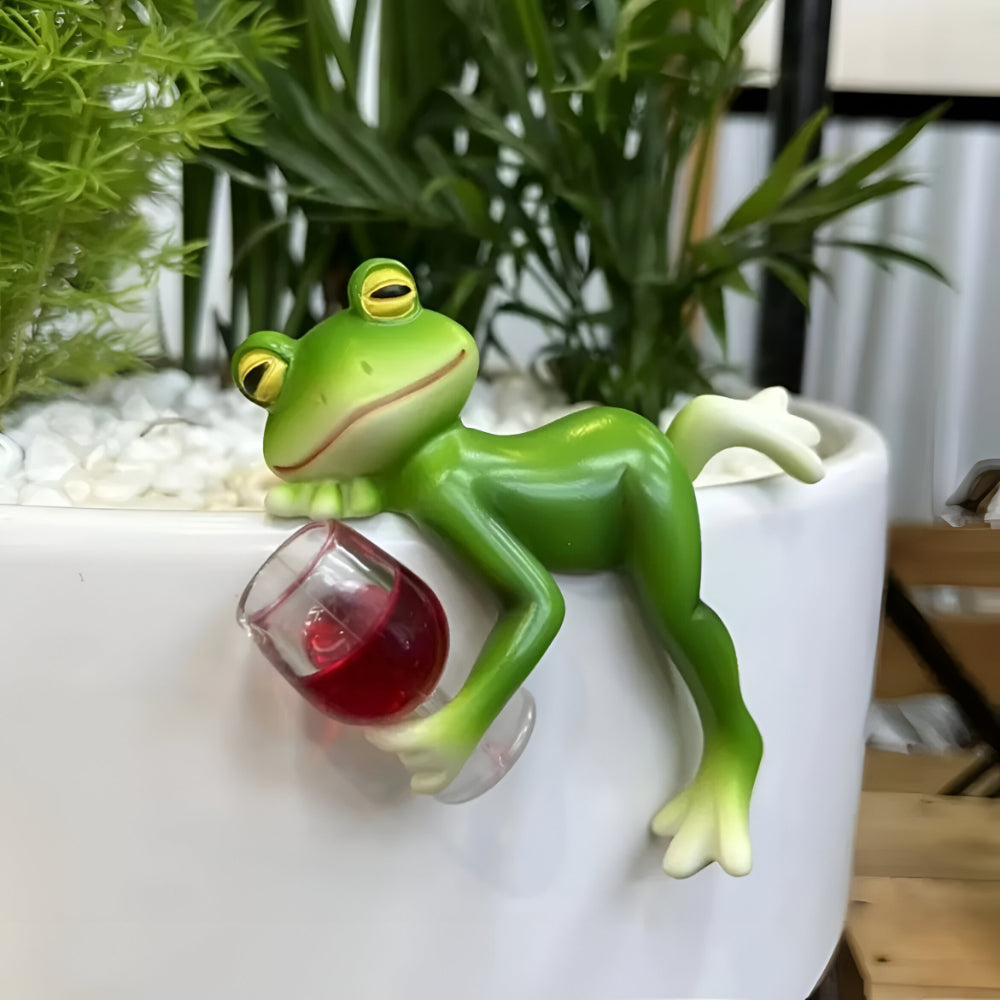 Frog Plant Pot Hanging Garden Ornament