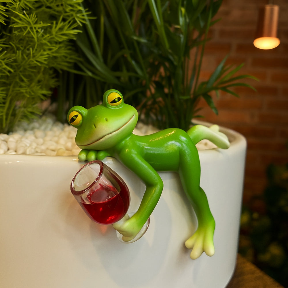 Frog Plant Pot Hanging Garden Ornament