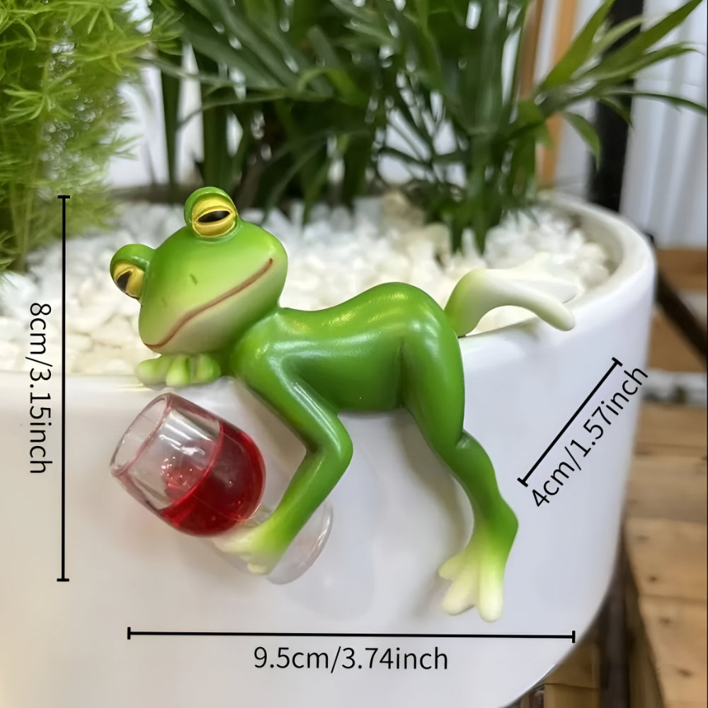 Frog Plant Pot Hanging Garden Ornament