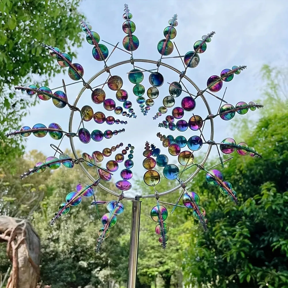 Metal Wind Spinner Garden Lawn Decor