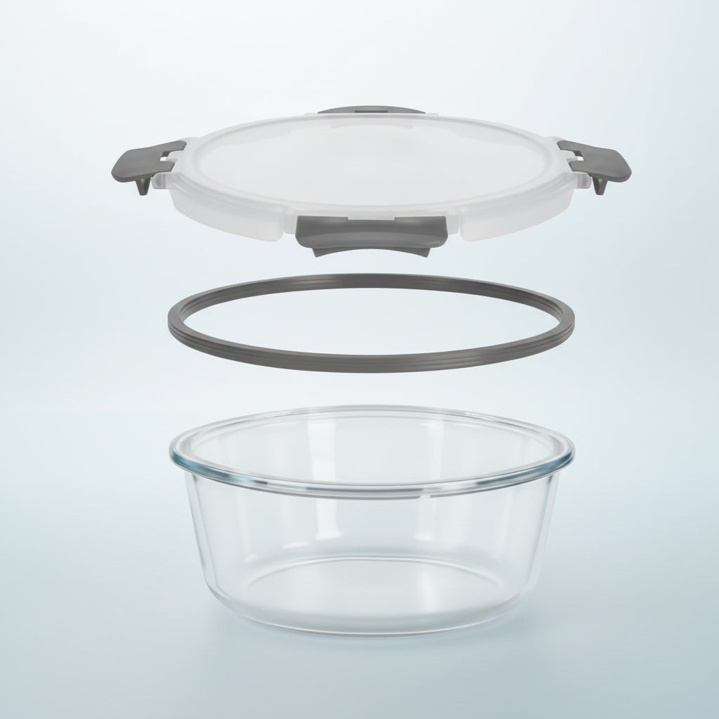 Borosilicate Glass Meal Prep Container Set