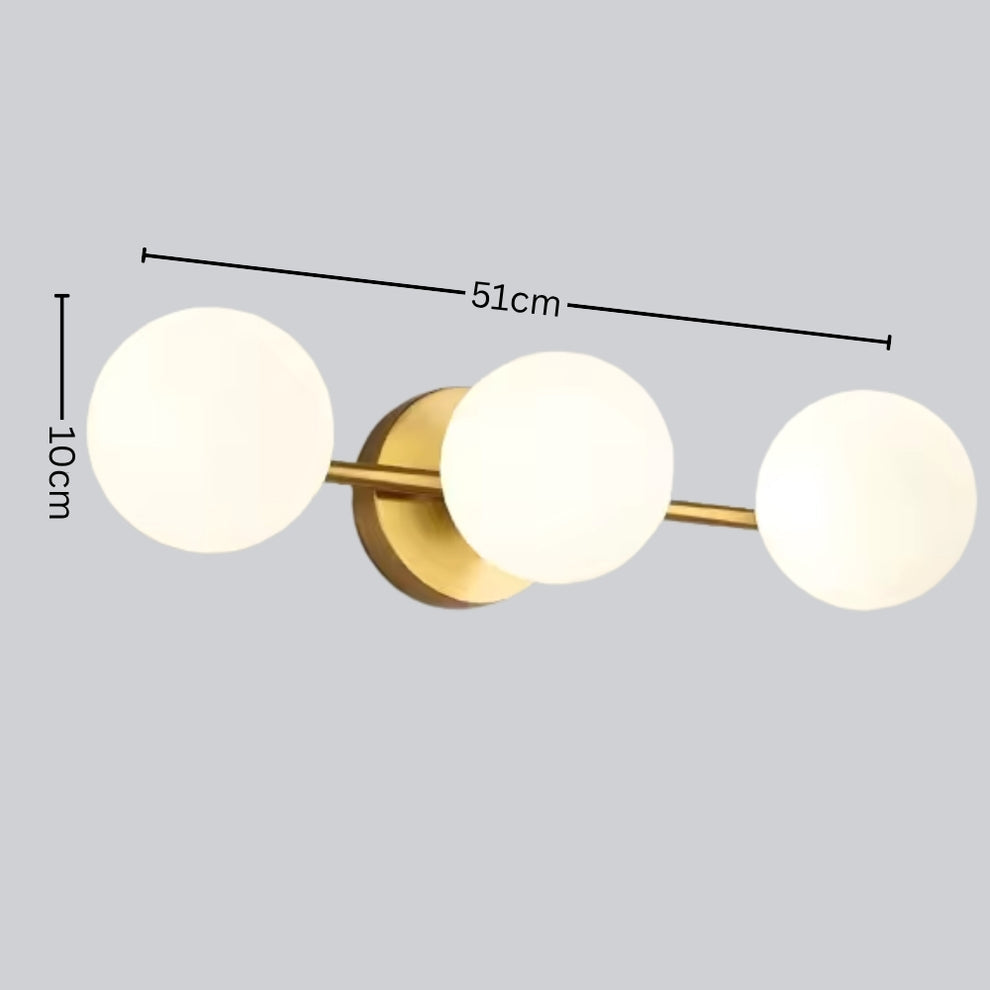 Triple Globe Nordic Wall Light