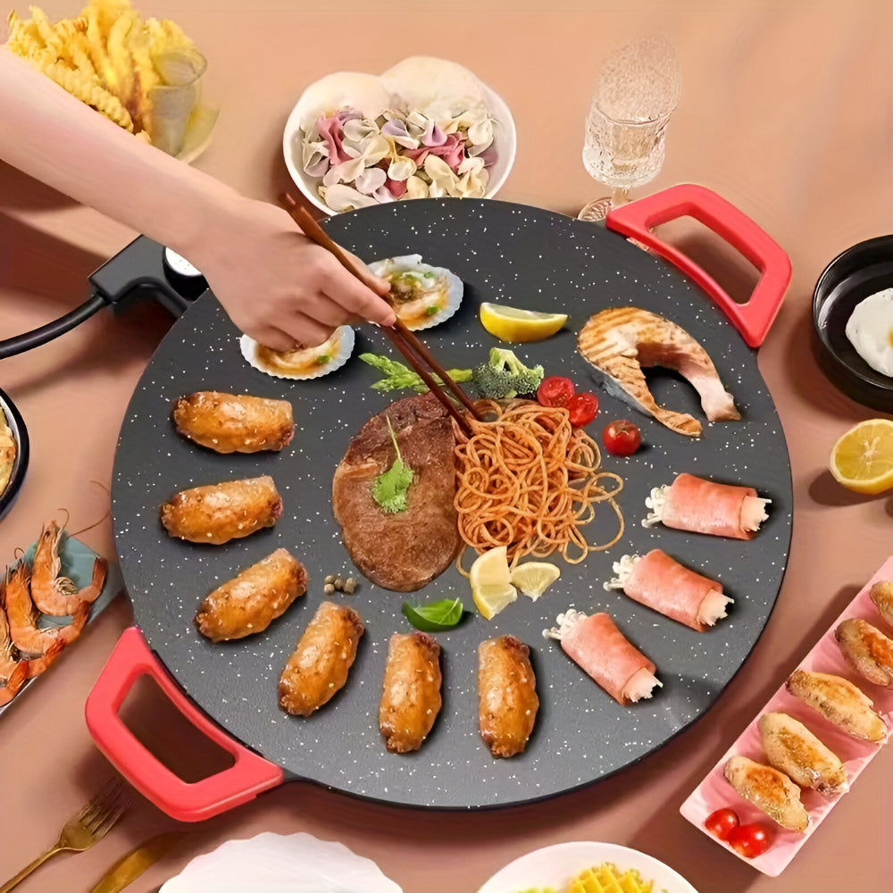 Cast Iron Smokeless Indoor Grill Pan