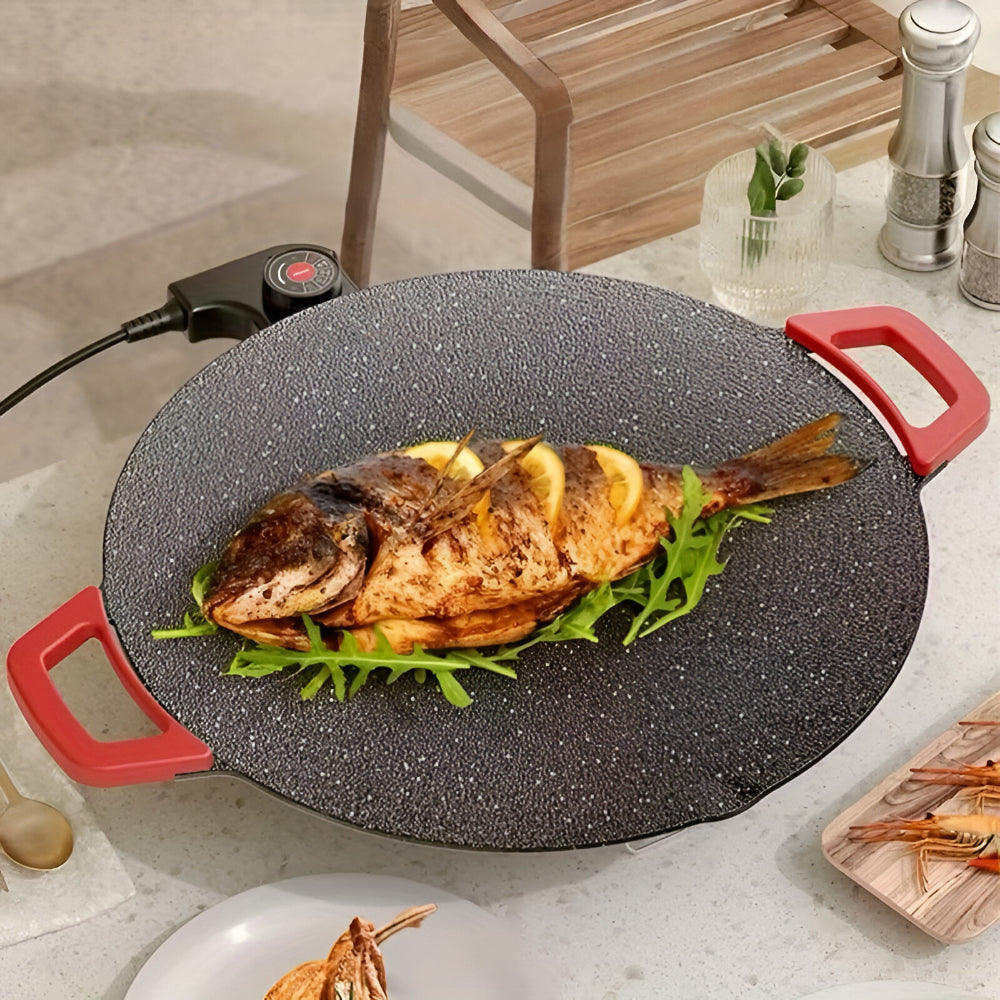 Cast Iron Smokeless Indoor Grill Pan