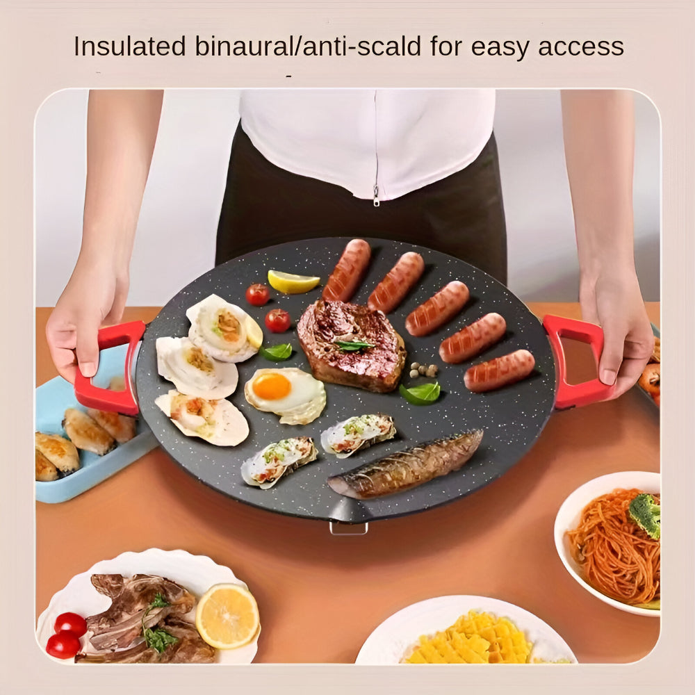 Cast Iron Smokeless Indoor Grill Pan