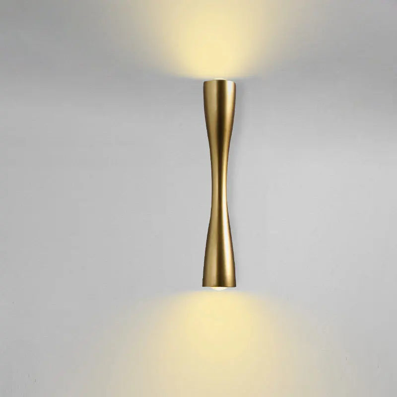 Gold Up & Down Wall Light