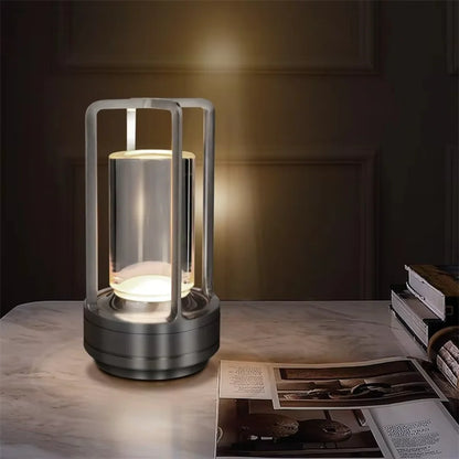 Modern Metal Cylinder LED Table Lamp