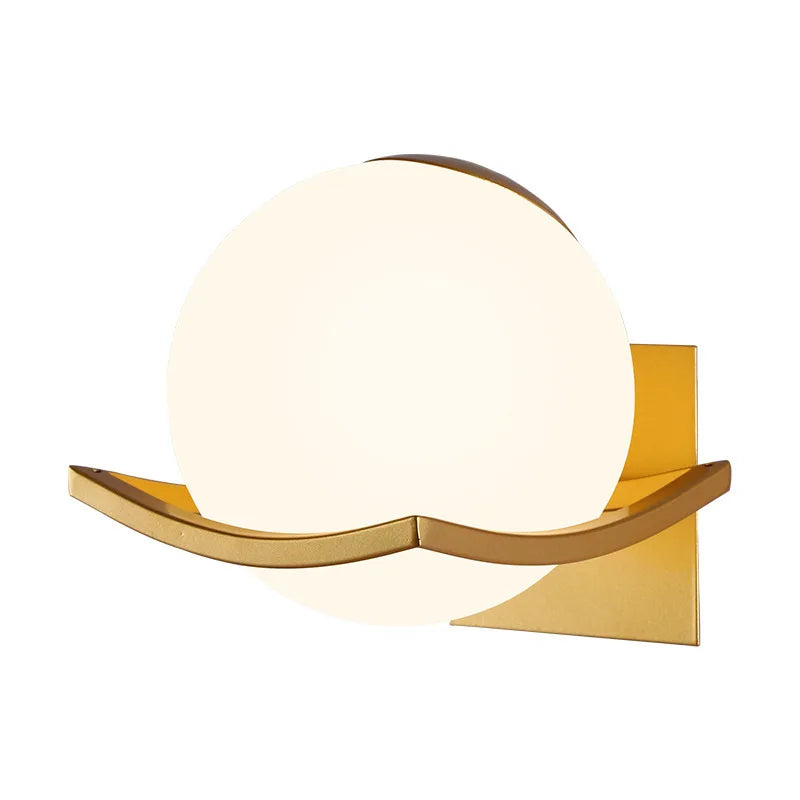 Makar European Glass Globe Sconce