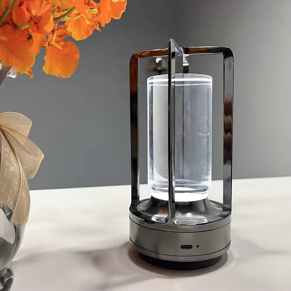 Modern Metal Cylinder LED Table Lamp