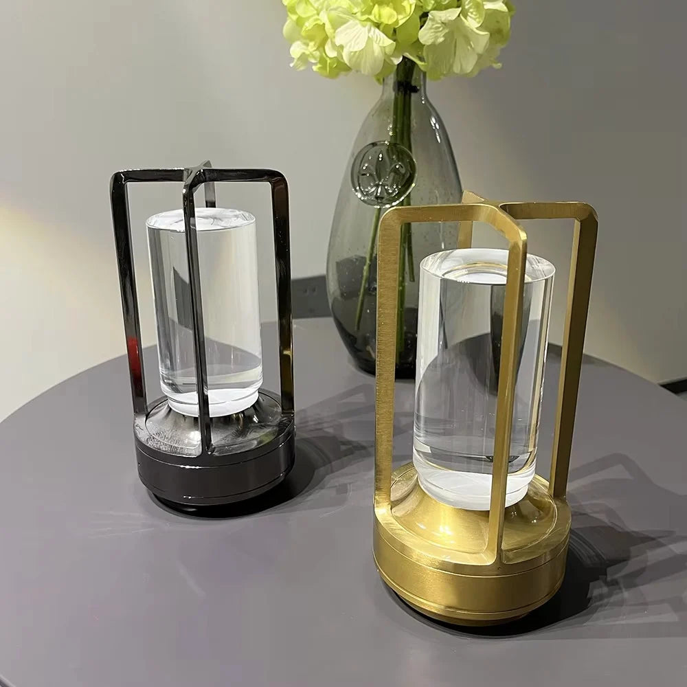 Modern Metal Cylinder LED Table Lamp