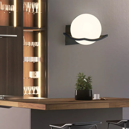 Makar European Glass Globe Sconce
