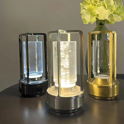Modern Metal Cylinder LED Table Lamp