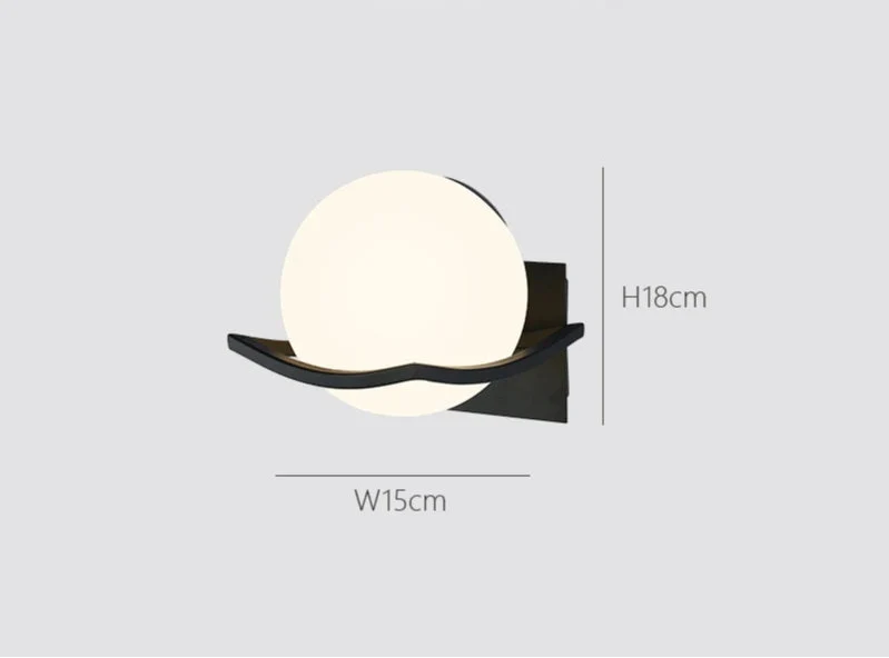 Makar European Glass Globe Sconce