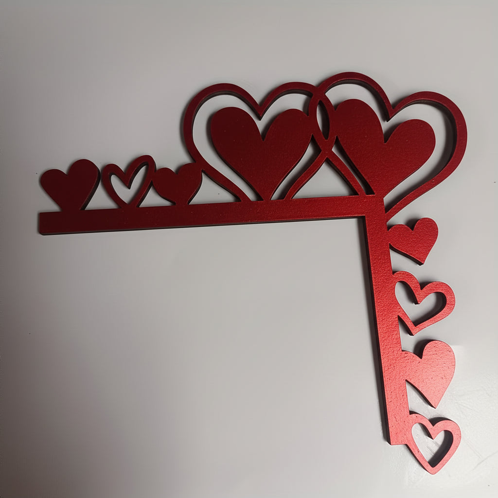 Acrylic Heart Frame Mirror Wall Sticker