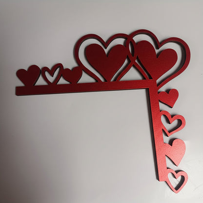 Acrylic Heart Frame Mirror Wall Sticker