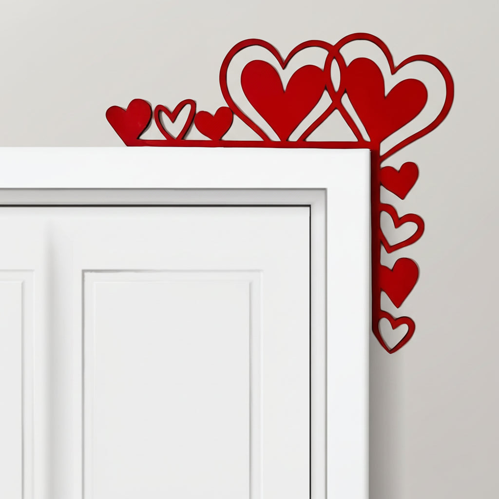Acrylic Heart Frame Mirror Wall Sticker