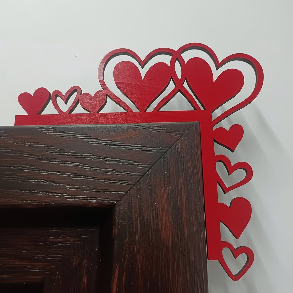 Acrylic Heart Frame Mirror Wall Sticker