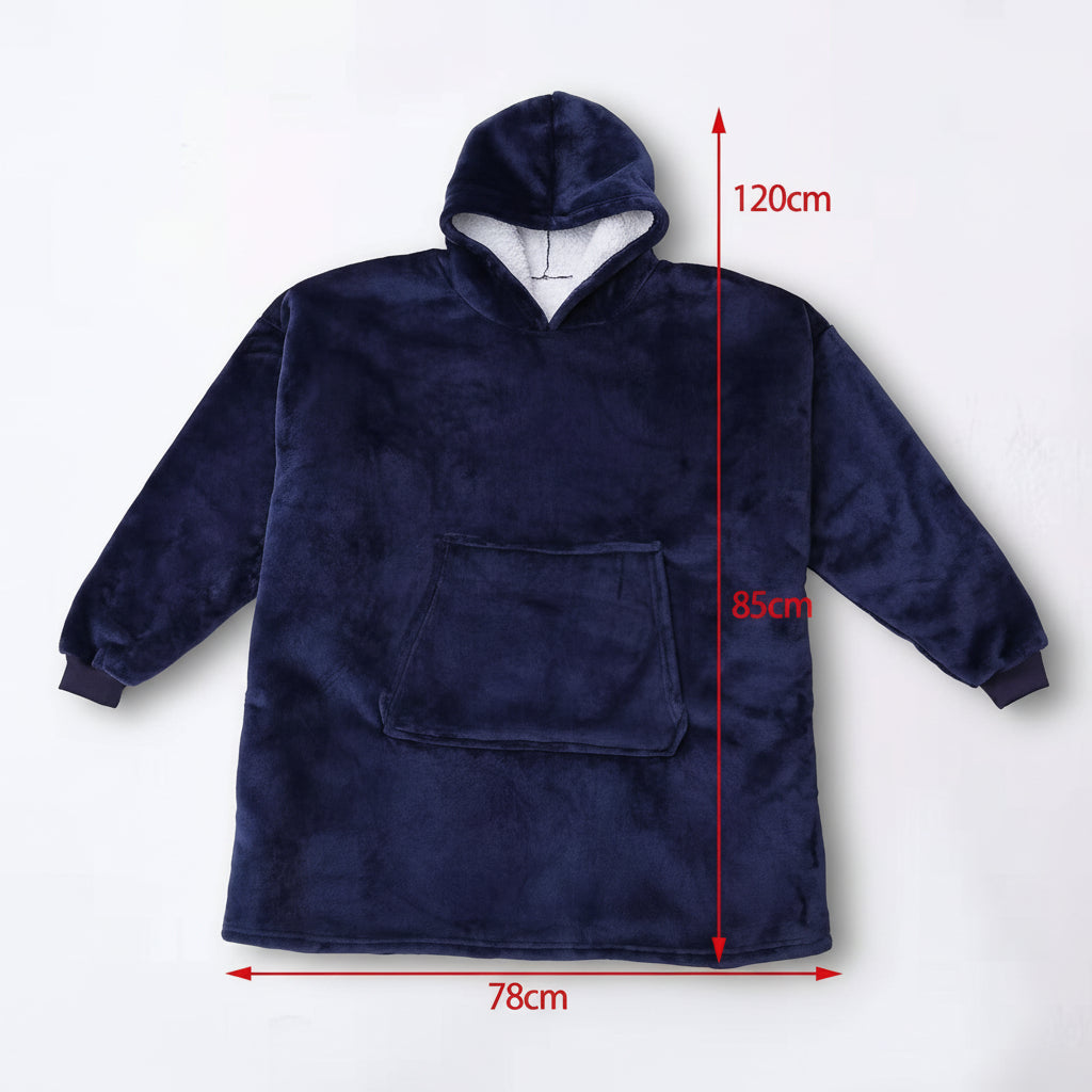 Hooded Thick Wearable Cozy Blanket