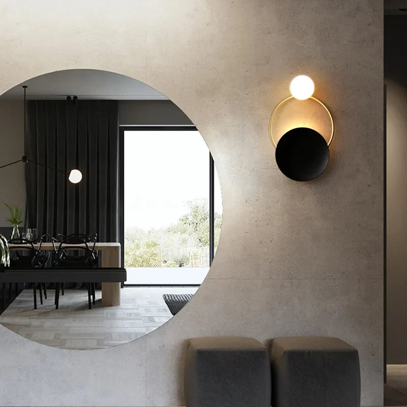 Spherical Glass Designer Wall Lamp