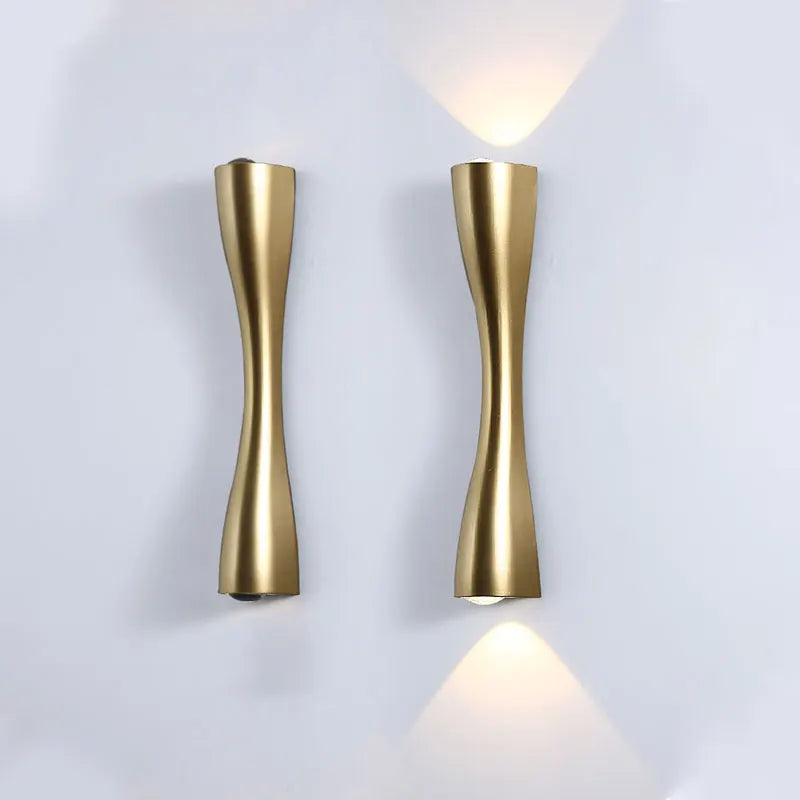 Gold Up & Down Wall Light