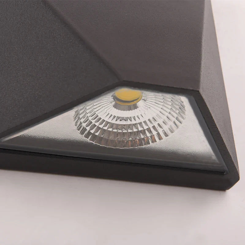 Compact 5W Black Outdoor Wall Light