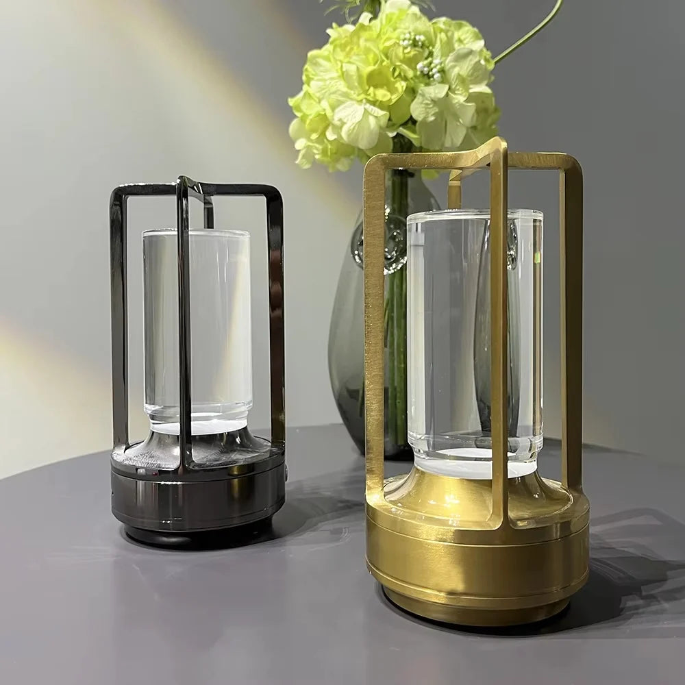 Modern Metal Cylinder LED Table Lamp