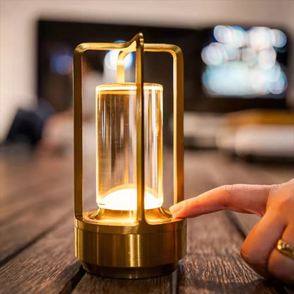 Modern Metal Cylinder LED Table Lamp
