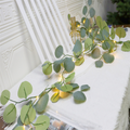 Eucalyptus Rattan LED Mantel Garland