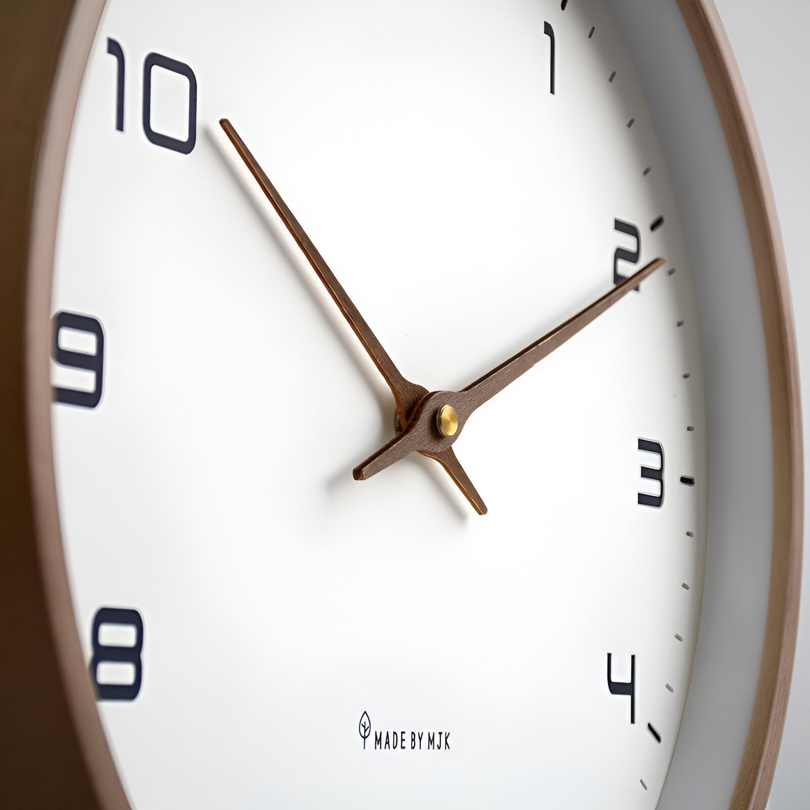 Nordic Wood Frame Wall Clock