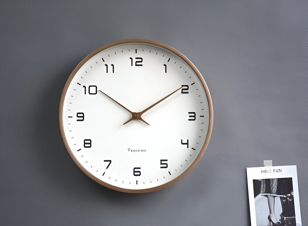 Nordic Wood Frame Wall Clock