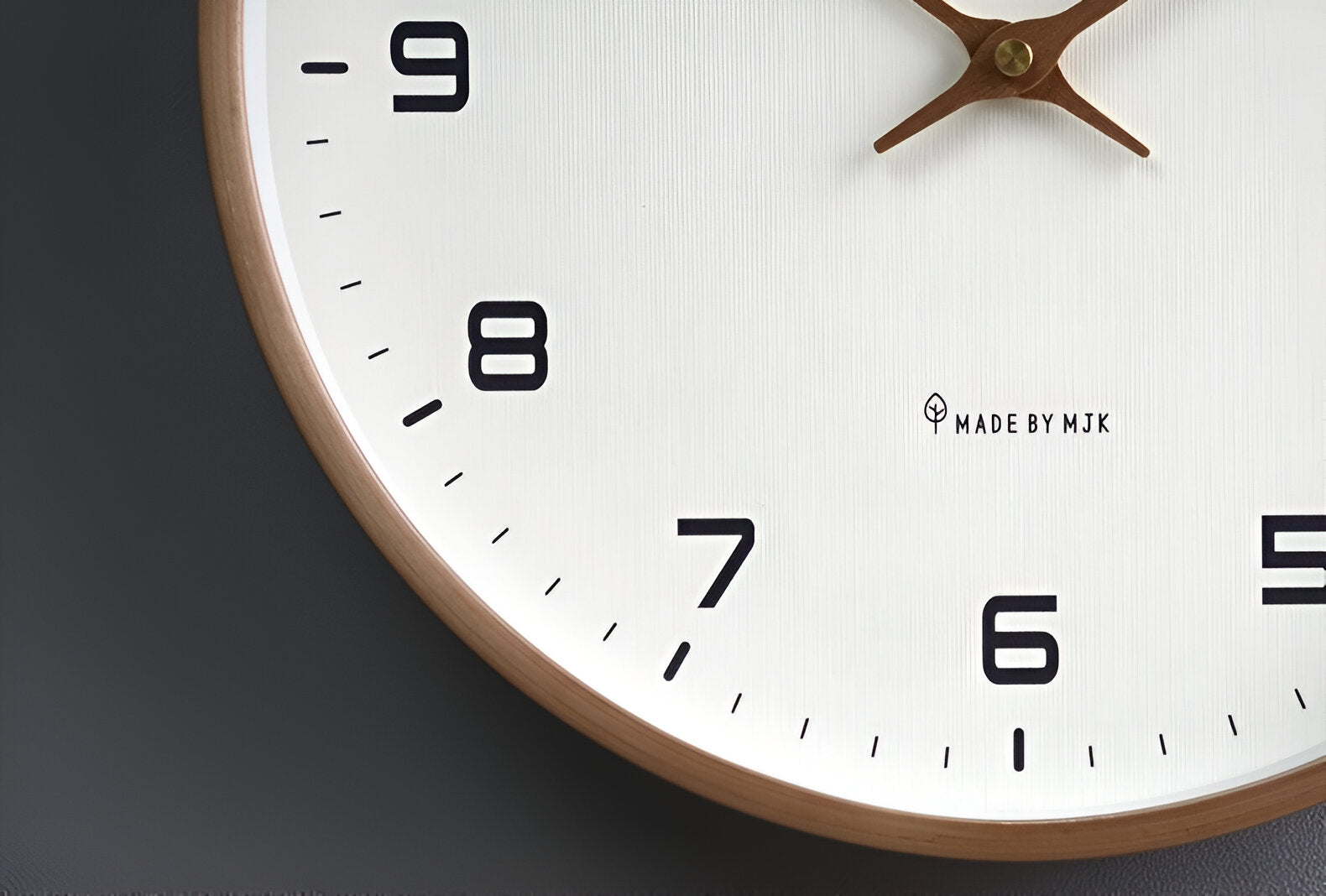 Nordic Wood Frame Wall Clock