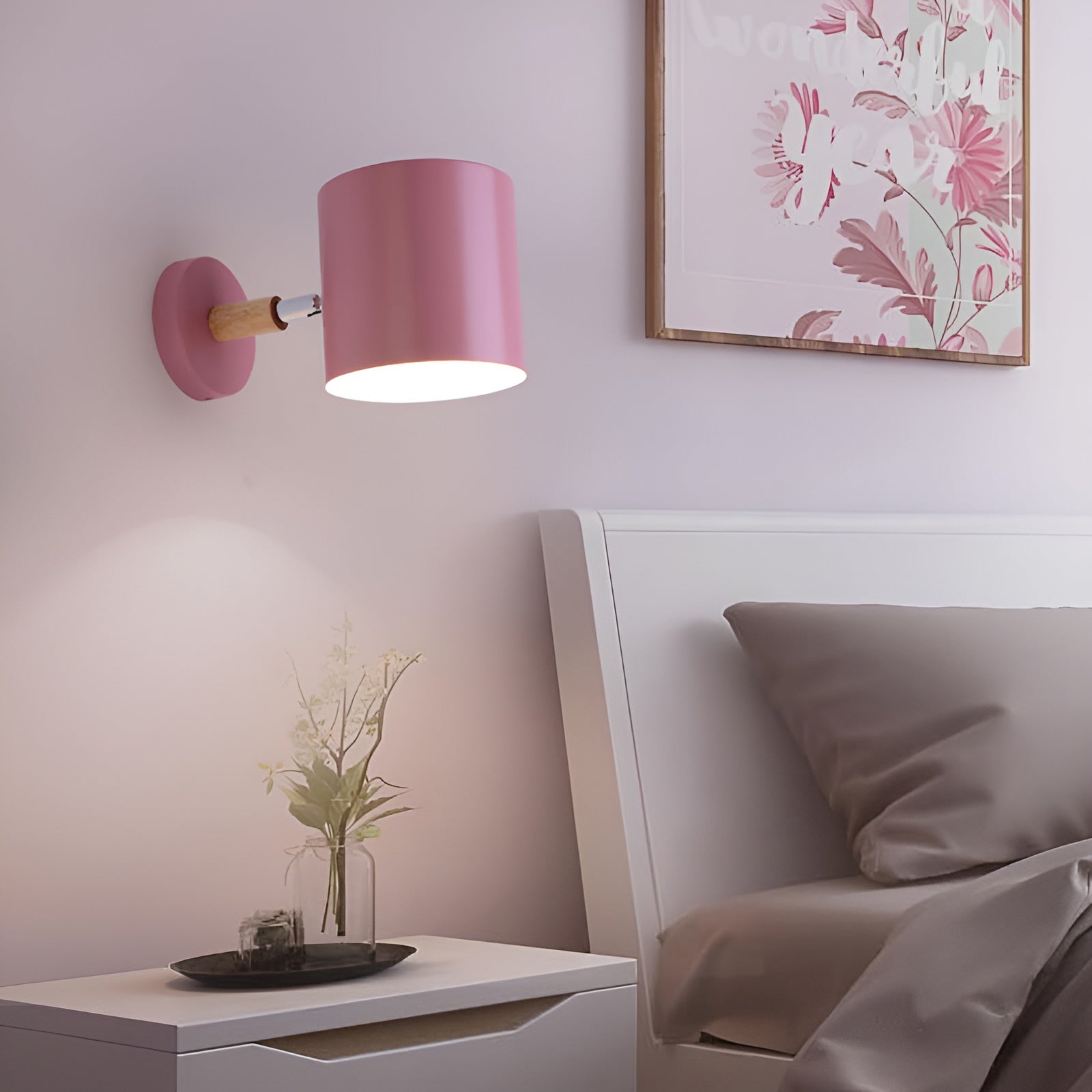 NordicGlow Pastel Adjustable Wall Lamp