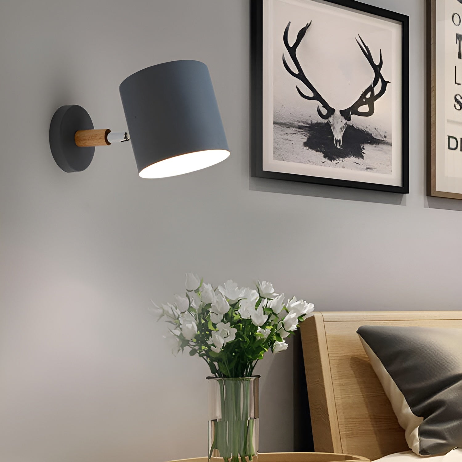 NordicGlow Pastel Adjustable Wall Lamp