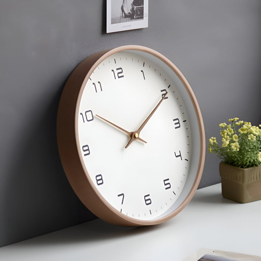Modern Wooden Silent Wall Clock
