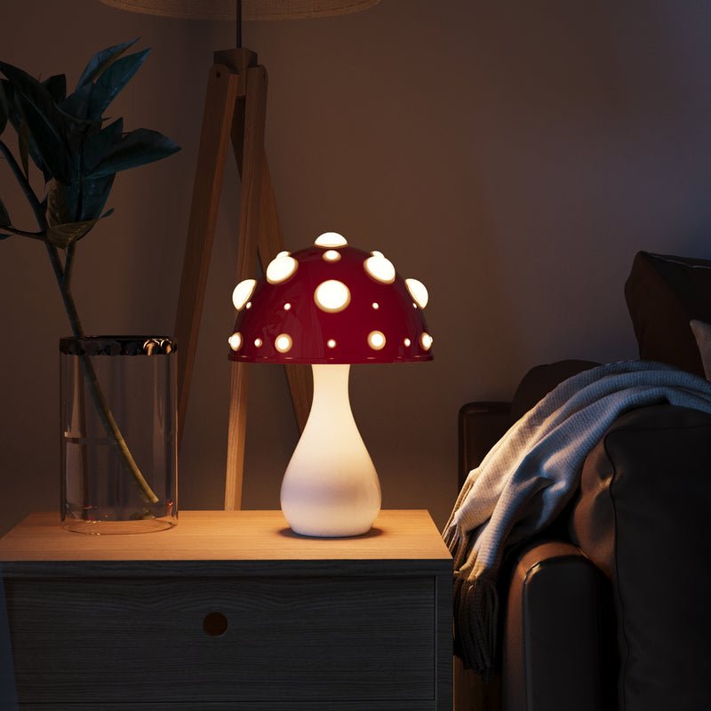 Amanita LED Mushroom Table Lamp