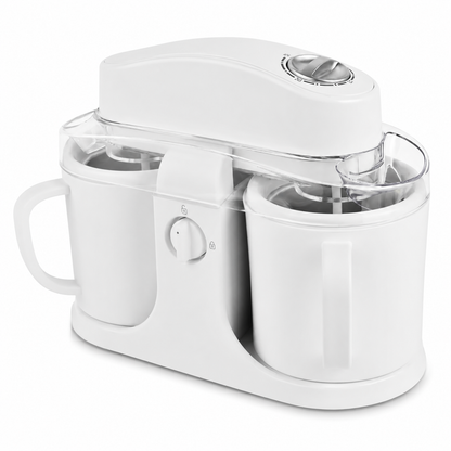 Dual Bowl Frozen Dessert Ice Cream Maker