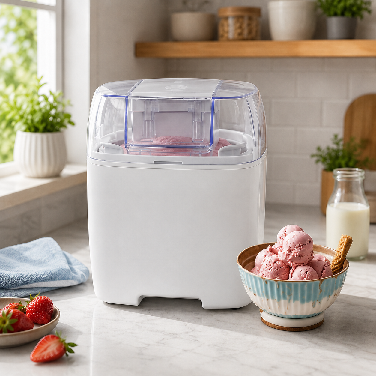 Frozen Dessert Ice Cream Maker Machine