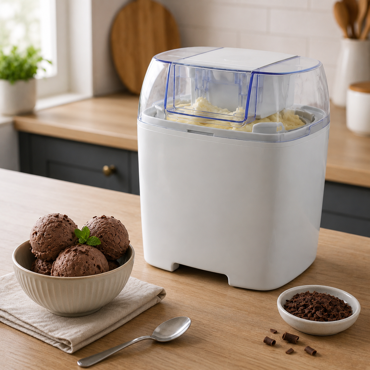 Frozen Dessert Ice Cream Maker Machine