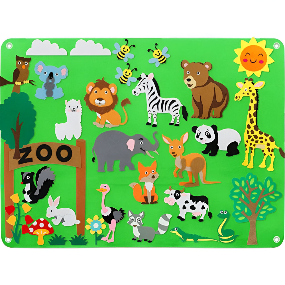 Interactive Kids Felt Learning Board