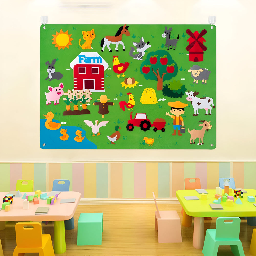 Interactive Kids Felt Learning Board