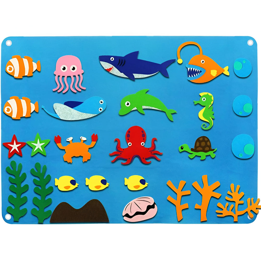 Interactive Kids Felt Learning Board