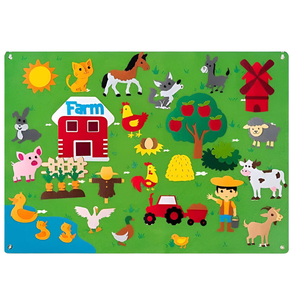 Interactive Kids Felt Learning Board