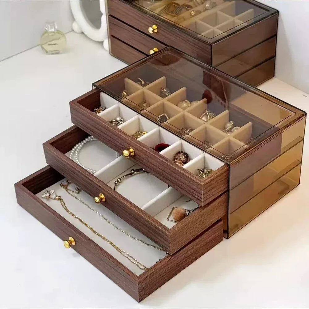 Jewellery Box Drawer Storage Display Case