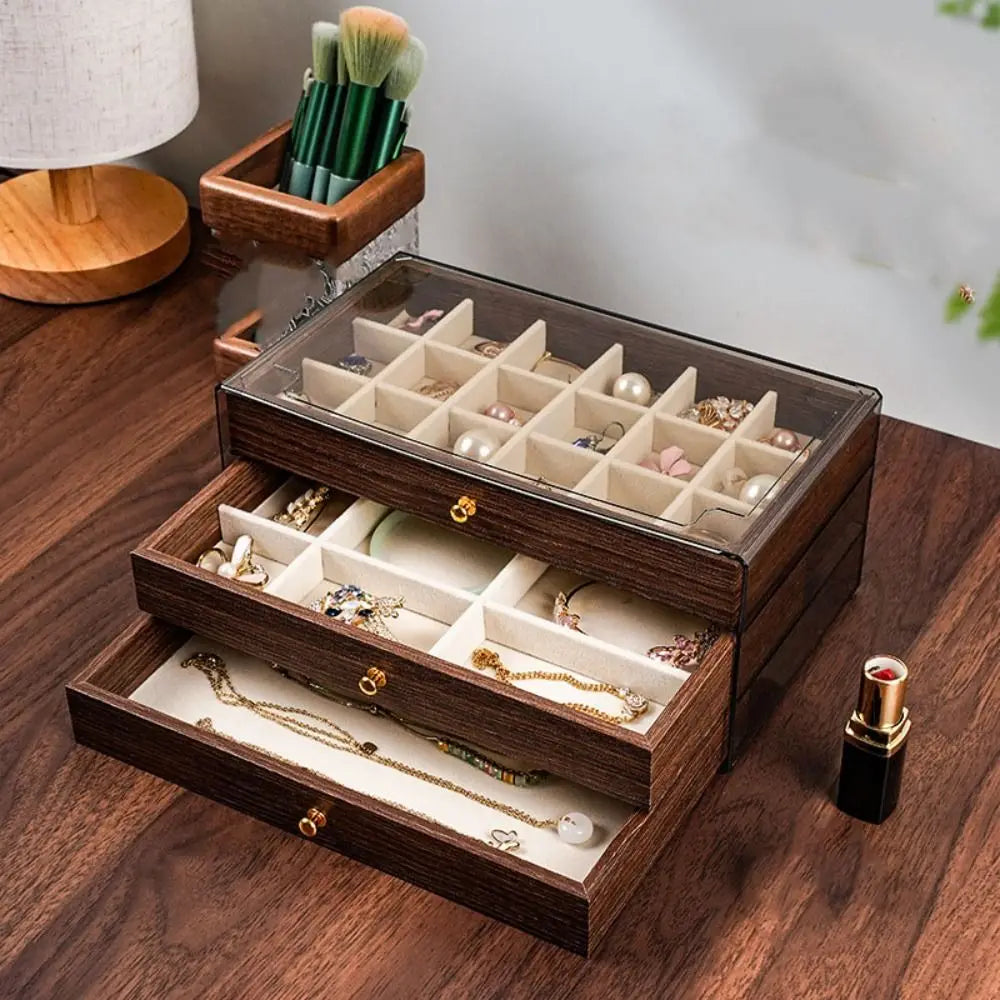 Jewellery Box Drawer Storage Display Case