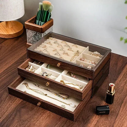 Jewellery Box Drawer Storage Display Case
